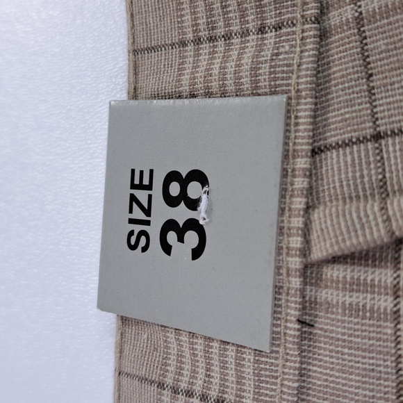 BurnSide Flat Front Golf Walking Plaid Tan Shorts Men's Size 38 - Picture 13 of 15